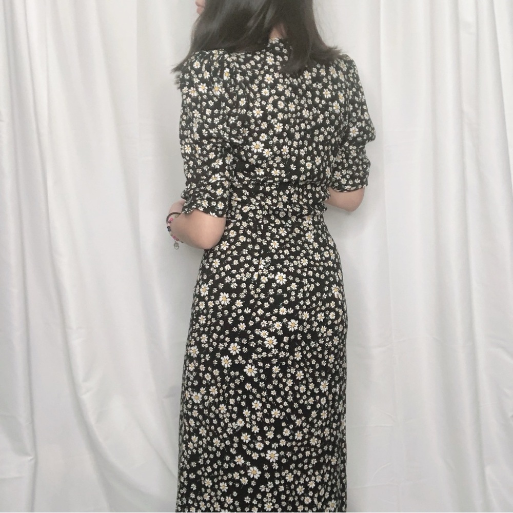 AFRM Black and White Floral Maxi Dress - Picture 3 of 4